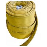 3 Yellow Fire Hoses with Couplings
