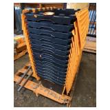 Stack of 15 Plastic Storage Totes