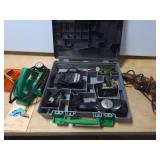 Power Tool Lot: Hitachi, Belt Sander, Hammer Drill