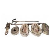 Cargo Tie Down Straps and Pry Bars