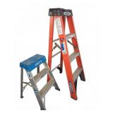 Two Werner Step Ladders 26' and 4'