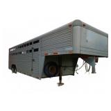 4 Star 1989 Gooseneck Livestock Trailer Aluminum*