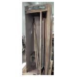 Wooden Phone Booth with Water and Wood Damage