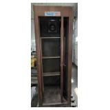 Vintage Wooden Telephone Booth Cabinet