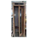 Vintage Wooden Phone Booth with Seat