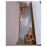 Two D'Agorne Toolworks Hand Saws