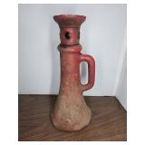 Red Painted Cast Iron Screw Jack