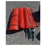 Safety Barrier Fence with Eight Posts