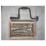 Manual Hand Brace and Auger Bits Set