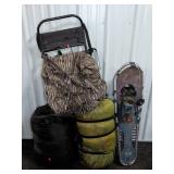 Outdoor Gear Lot with Snowshoe Set