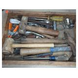 Hand Tools in Wooden Box