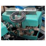 Green Electric Industrial Saw with Accessories