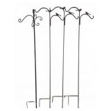 Four 79' Metal Shepherd Hooks