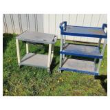 Two Utility Carts  Plastic