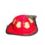 Red Firefighter Helmet with Eagle Crest
