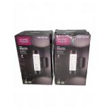 Pair Home Decorators LED Wall Lanterns As Is