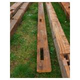 Hand-Hewn Wood Beam 8x8x120 Inches