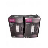 Pair Home Decorators LED Wall Lanterns Boxes