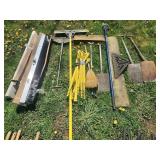Outdoor and Construction Tools Lot