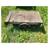 Wood and Metal Industrial Cart