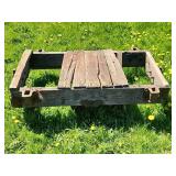 Wood and Iron Industrial Cart Base