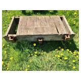Wood and Metal Industrial Cart Base