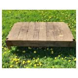 Wood and Metal Industrial Cart