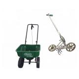 Scotts Spreader and Earthway Cultivator