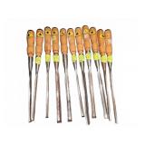 11 Black Cross Wood Chisels