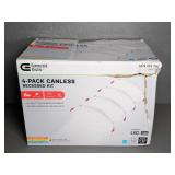 4-Pack Canless Recessed LED Kit (Opened Box)