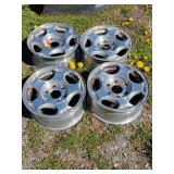 4 Used 16x7 Aluminum Car Wheels