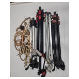 4 Tripods and Bungee Cords