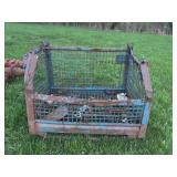 Metal Mesh Storage Bin Cage