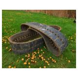 Rubber Excavator Tracks, Set of Two