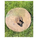 17-Inch Diameter Rusted Metal Farm Disc