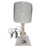 StyleCraft 29.5 in. Whitewash Table Lamp