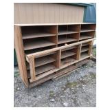 Wooden Multi-Shelf Storage Cabinet