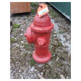 Red Cast Iron Fire Hydrant