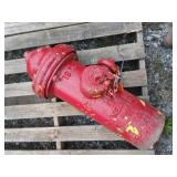 Kennedy Red Cast Iron Fire Hydrant