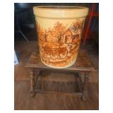 Hand-Painted Crock 12" x 14"