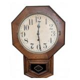 New Haven Octagon Wall Clock, 16.5" x 4" x 24"