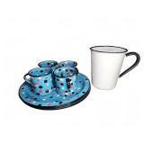 Enamelware Plates and Cups