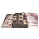 Three Handmade Patchwork pieces