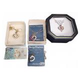 Heart Pendant and Earring Jewelry Set