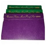 US Mint Proof Sets 1993ï¿½1994-1995