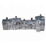 Ceramic House-Shaped Cookie Jars
