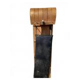 Torpedo Wooden Sled with Black Cushion
