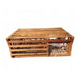 Wooden Lobster Trap with Rope Netting