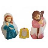 Plastic Nativity Light-Up Figures Blow Mold Set
