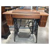 Singer Treadle Sewing Machine with Table